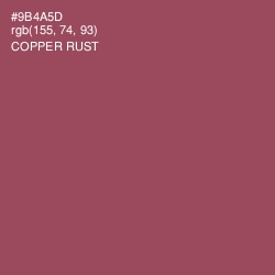 #9B4A5D - Copper Rust Color Image