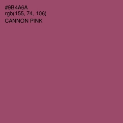 #9B4A6A - Cannon Pink Color Image