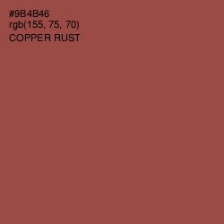 #9B4B46 - Copper Rust Color Image