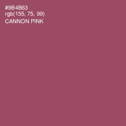 #9B4B63 - Cannon Pink Color Image