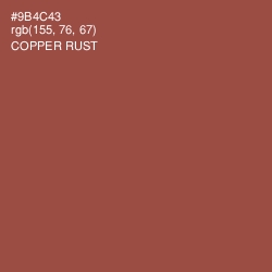 #9B4C43 - Copper Rust Color Image