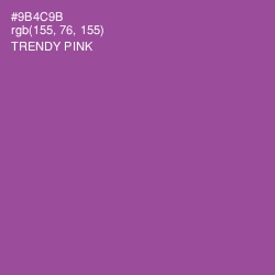 #9B4C9B - Trendy Pink Color Image