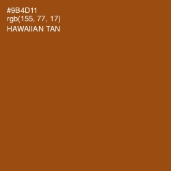 #9B4D11 - Hawaiian Tan Color Image