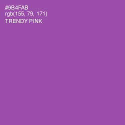 #9B4FAB - Trendy Pink Color Image