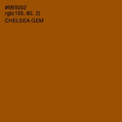 #9B5002 - Chelsea Gem Color Image