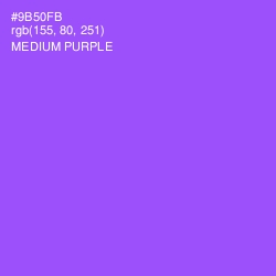 #9B50FB - Medium Purple Color Image
