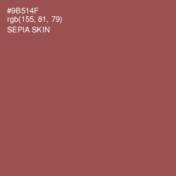 #9B514F - Sepia Skin Color Image