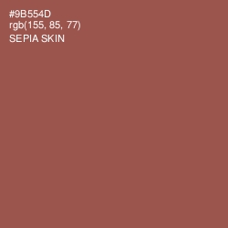 #9B554D - Sepia Skin Color Image