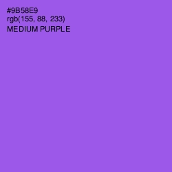 #9B58E9 - Medium Purple Color Image