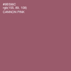 #9B596C - Cannon Pink Color Image