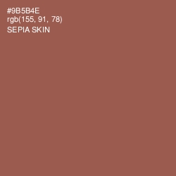 #9B5B4E - Sepia Skin Color Image