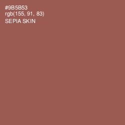 #9B5B53 - Sepia Skin Color Image