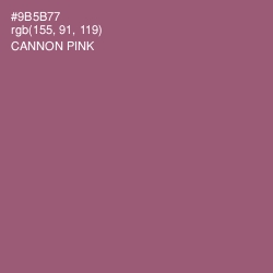 #9B5B77 - Cannon Pink Color Image