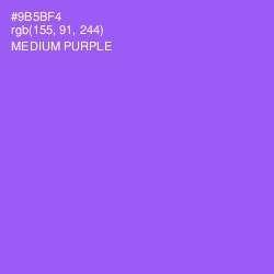 #9B5BF4 - Medium Purple Color Image