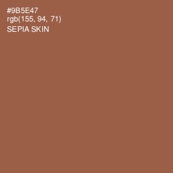 #9B5E47 - Sepia Skin Color Image