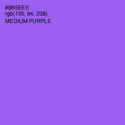 #9B5EEE - Medium Purple Color Image