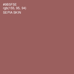 #9B5F5E - Sepia Skin Color Image