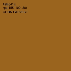 #9B641E - Corn Harvest Color Image