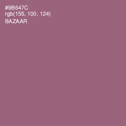 #9B647C - Bazaar Color Image