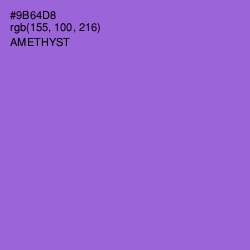 #9B64D8 - Amethyst Color Image