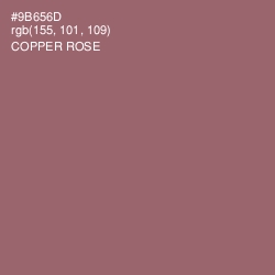 #9B656D - Copper Rose Color Image