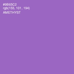 #9B65C2 - Amethyst Color Image