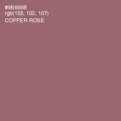 #9B666B - Copper Rose Color Image