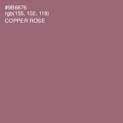 #9B6676 - Copper Rose Color Image