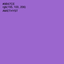 #9B67CE - Amethyst Color Image