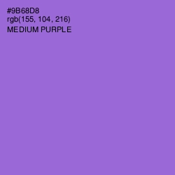 #9B68D8 - Medium Purple Color Image