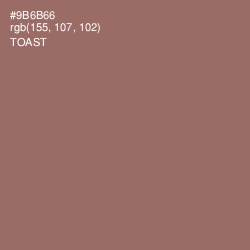 #9B6B66 - Toast Color Image