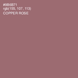 #9B6B71 - Copper Rose Color Image