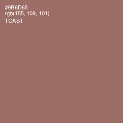 #9B6D65 - Toast Color Image