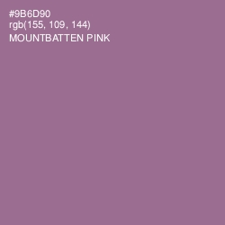 #9B6D90 - Mountbatten Pink Color Image
