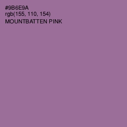 #9B6E9A - Mountbatten Pink Color Image
