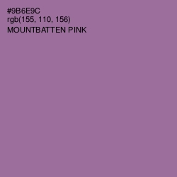 #9B6E9C - Mountbatten Pink Color Image