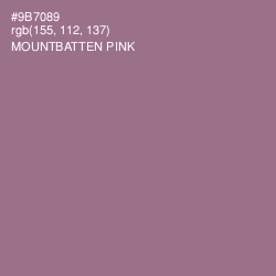 #9B7089 - Mountbatten Pink Color Image
