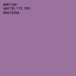 #9B71A0 - Wisteria Color Image