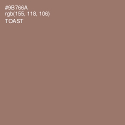 #9B766A - Toast Color Image