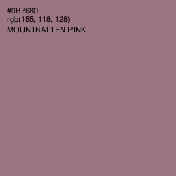 #9B7680 - Mountbatten Pink Color Image