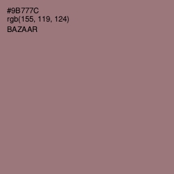 #9B777C - Bazaar Color Image