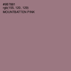 #9B7881 - Mountbatten Pink Color Image