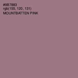 #9B7883 - Mountbatten Pink Color Image