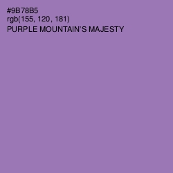 #9B78B5 - Purple Mountain's Majesty Color Image