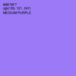 #9B79F7 - Medium Purple Color Image