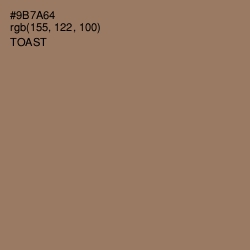 #9B7A64 - Toast Color Image