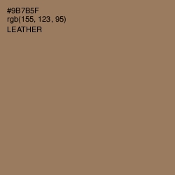 #9B7B5F - Leather Color Image