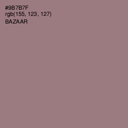 #9B7B7F - Bazaar Color Image