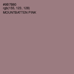 #9B7B80 - Mountbatten Pink Color Image