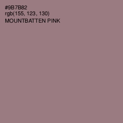 #9B7B82 - Mountbatten Pink Color Image